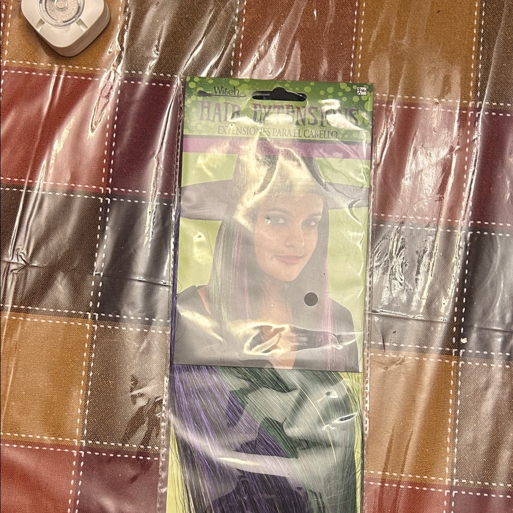 Hair Extensions - Purple and Green